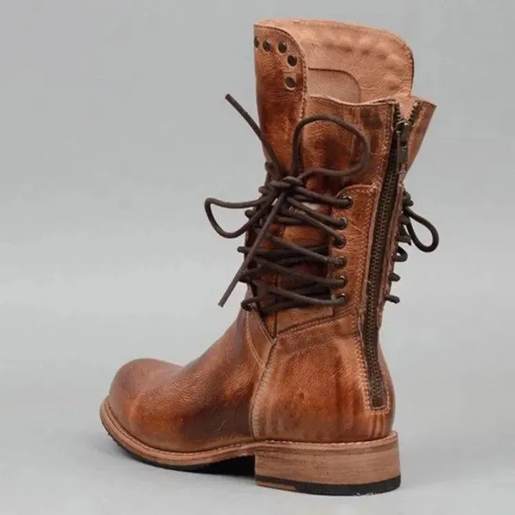 Zebbie - Leather Boots